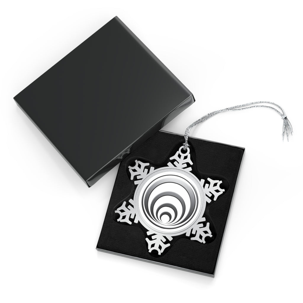 Quantum Kinetics - Pewter Snowflake Ornament — Personalized Engraved Holiday Ornament