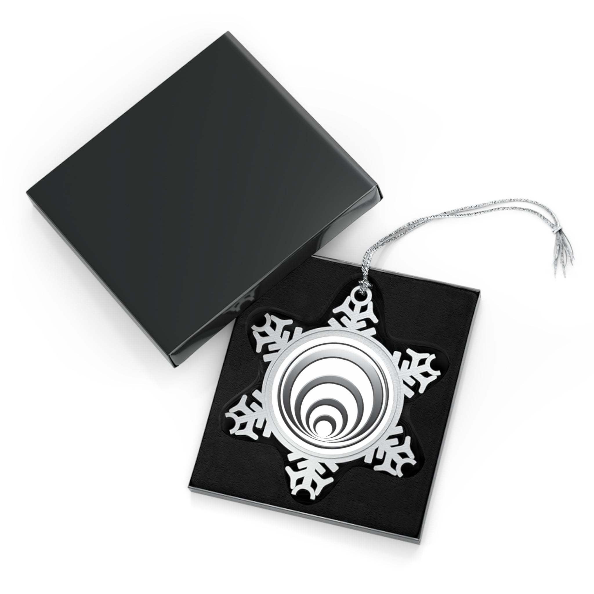 Quantum Kinetics - Pewter Snowflake Ornament — Personalized Engraved Holiday Ornament