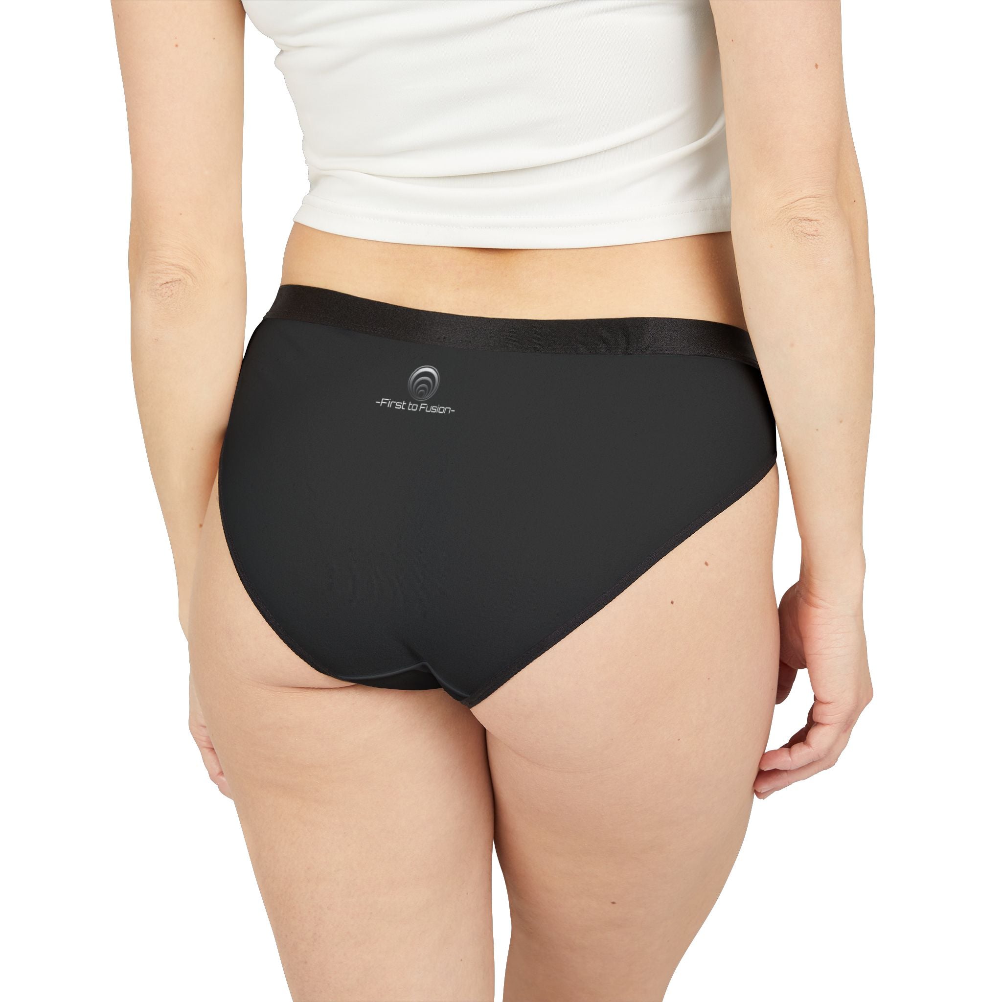 Quantum Kinetics - Women's Bikini Underwear — Minimal Black All-Over Print Panties