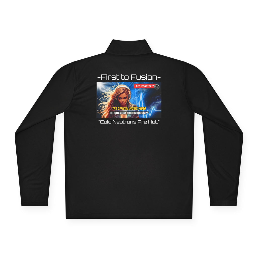 Quarter-Zip Pullover — Quantum Kinetic Bounce™ - Black