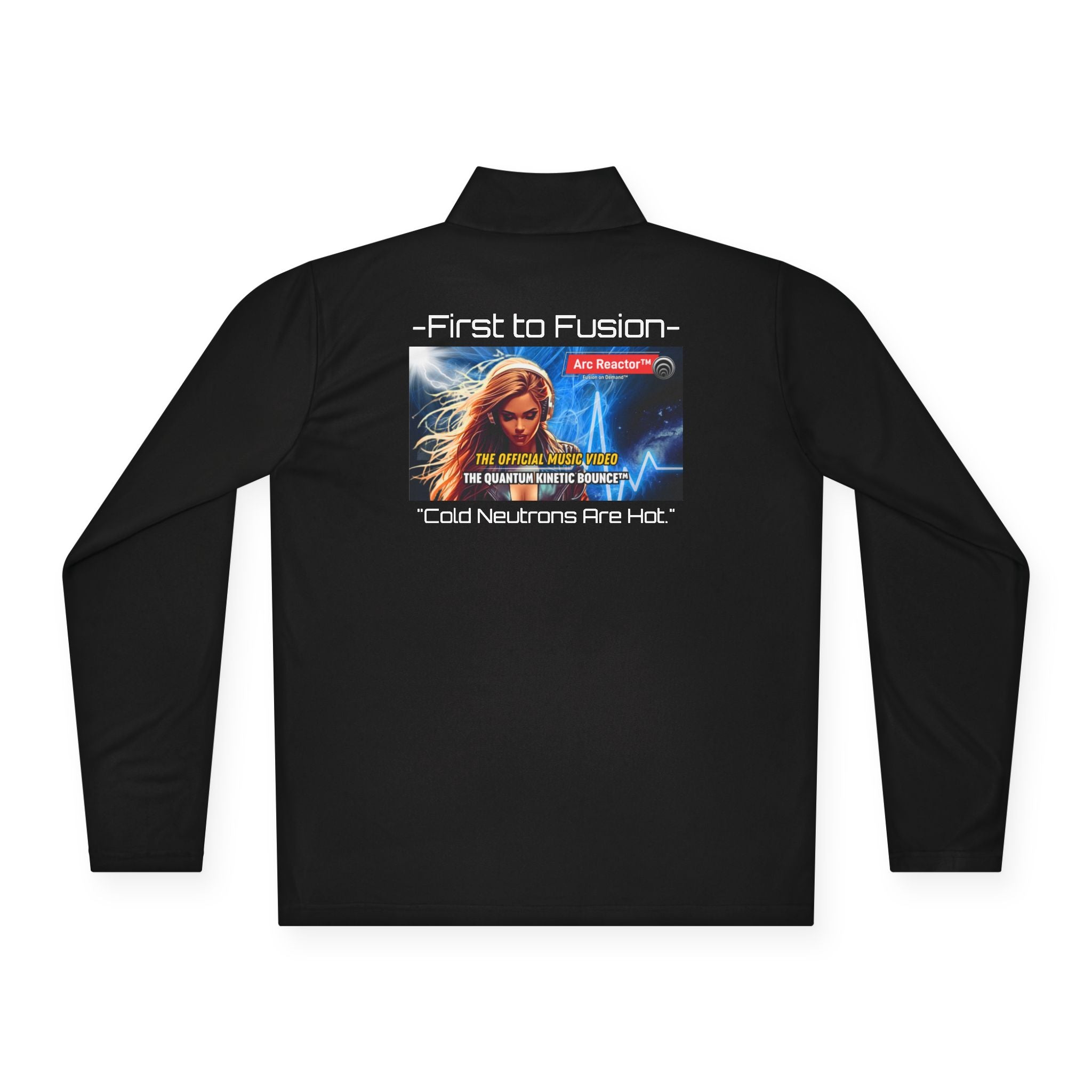 Quarter-Zip Pullover — Quantum Kinetic Bounce™ - Black