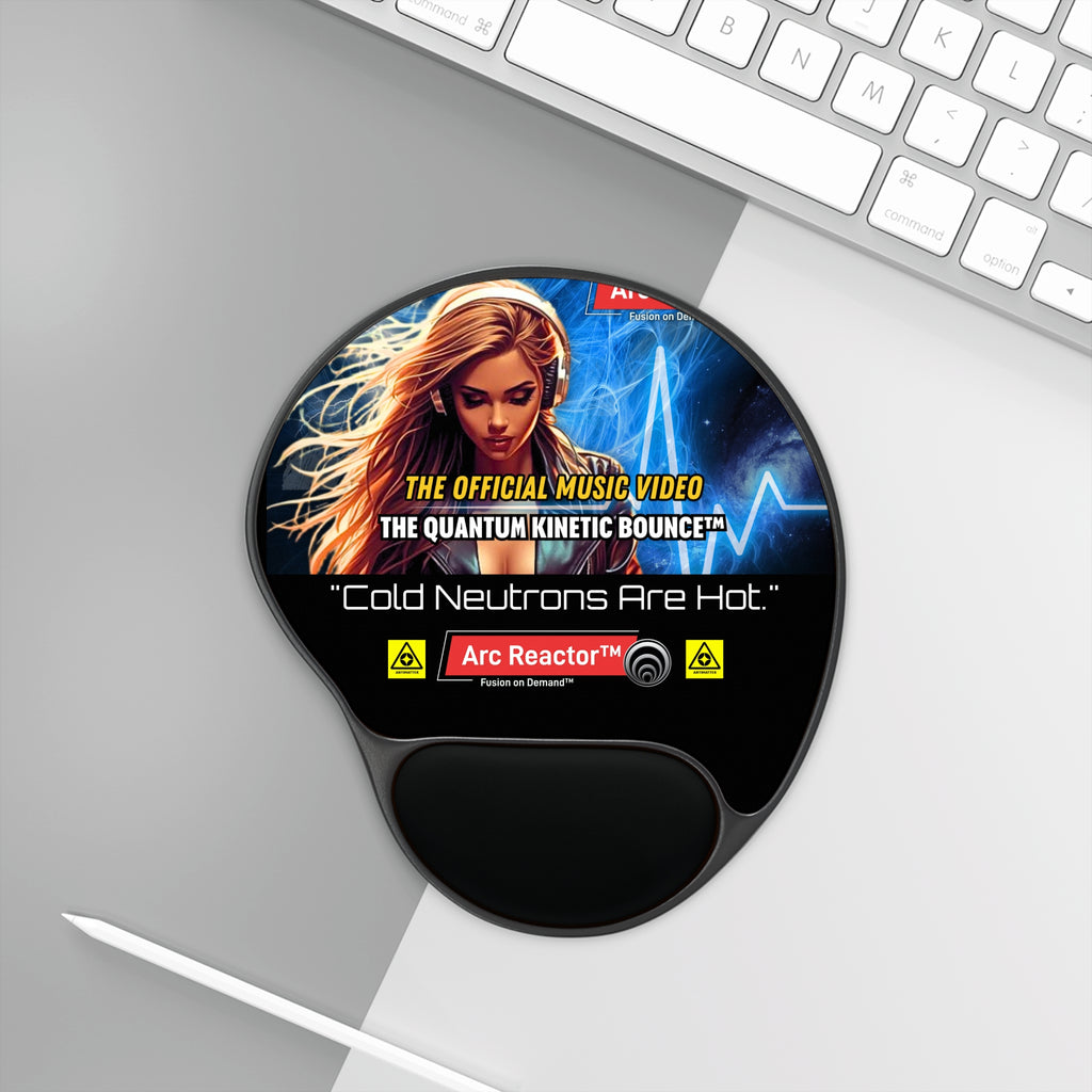 Antimatter - Arc Reactor™ 'Cold Neutrons Are Hot' Gel Wrist Mouse Pad — Official Music Video Design