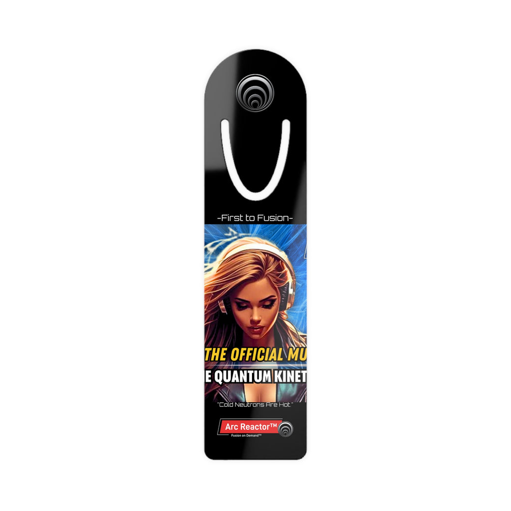 Sci‑Fi Comic Bookmark — "The Official Mu" - Quantum Kinetic Bounce™ Design