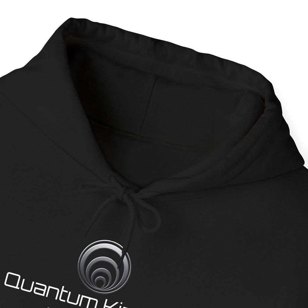 Quantum Kinetics Hoodie – “First to Fusion™” Logo & “Cold Neutrons Are Hot.” Science Pullover