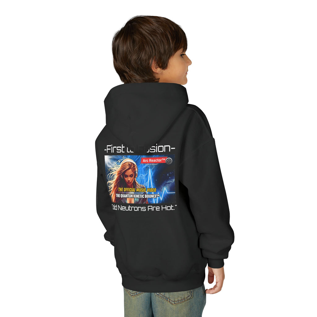 Youth Hoodie — "Arc Reactor" First to Fusion Graphic Pullover