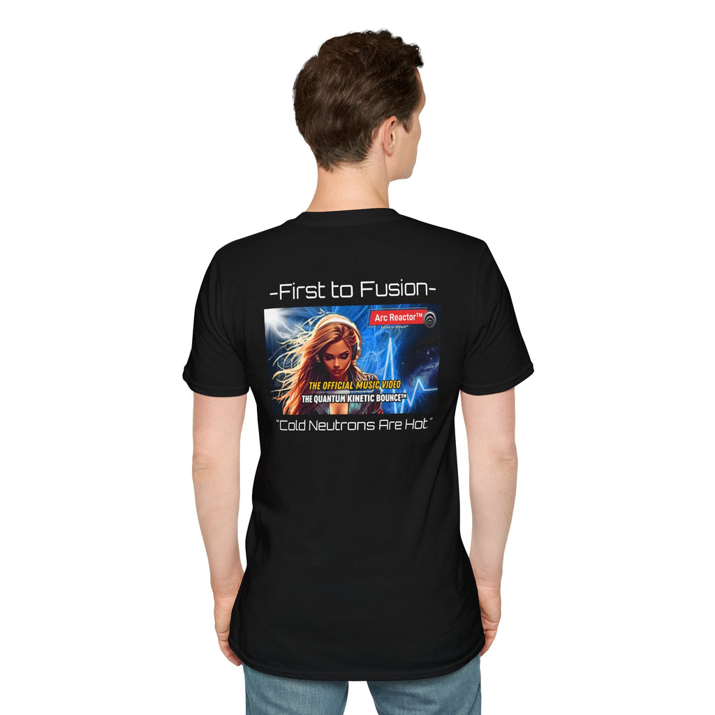 Fusion Reactor T-Shirt — "First to Fusion™" Cold Neutrons Are Hot Graphic Tee