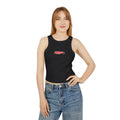 Quantum Kinetics - Women's Racer Tank Top — Small 'Arc Reactor™' Logo Graphic