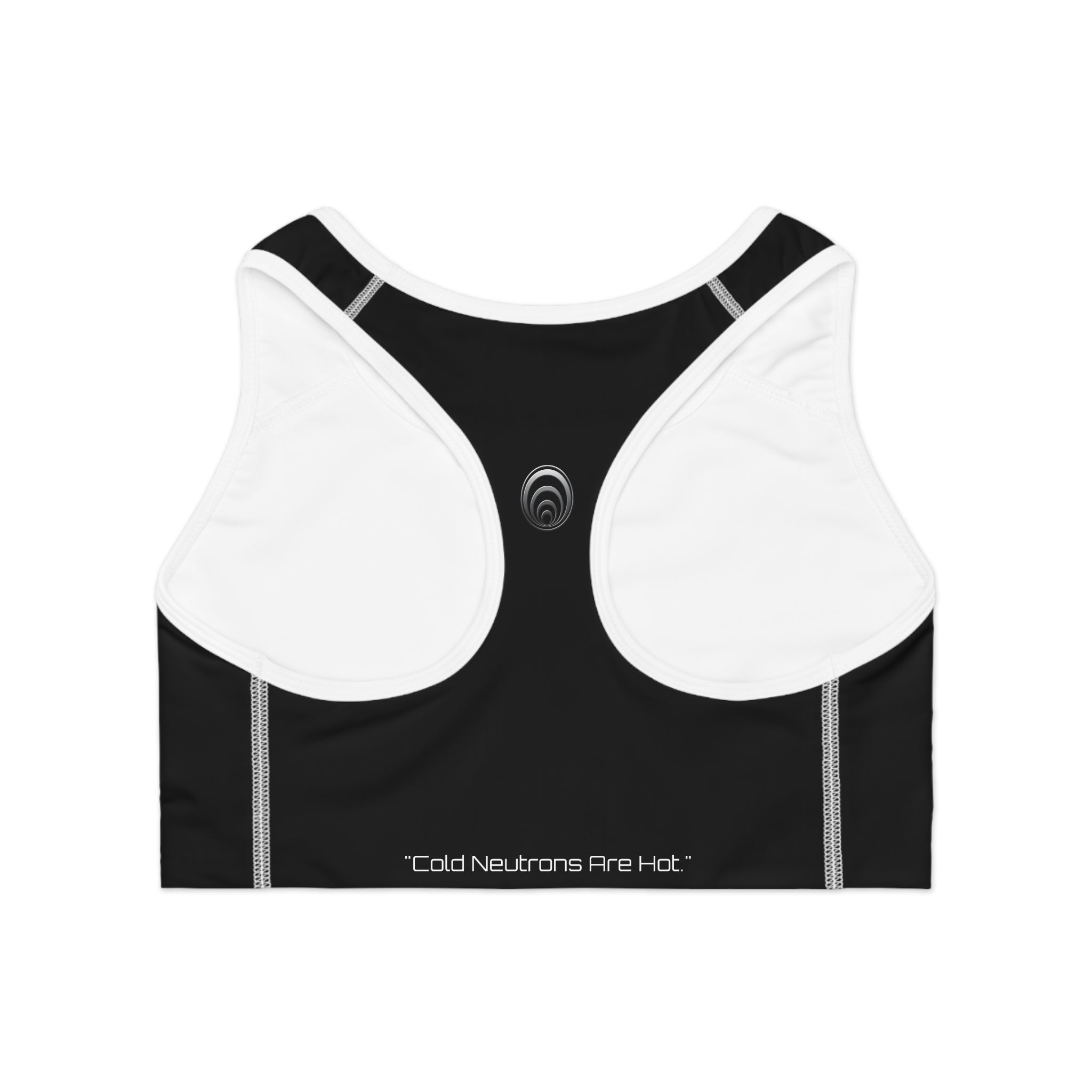 Quantum Kinetics - Black / White - Sports Bra (AOP)
