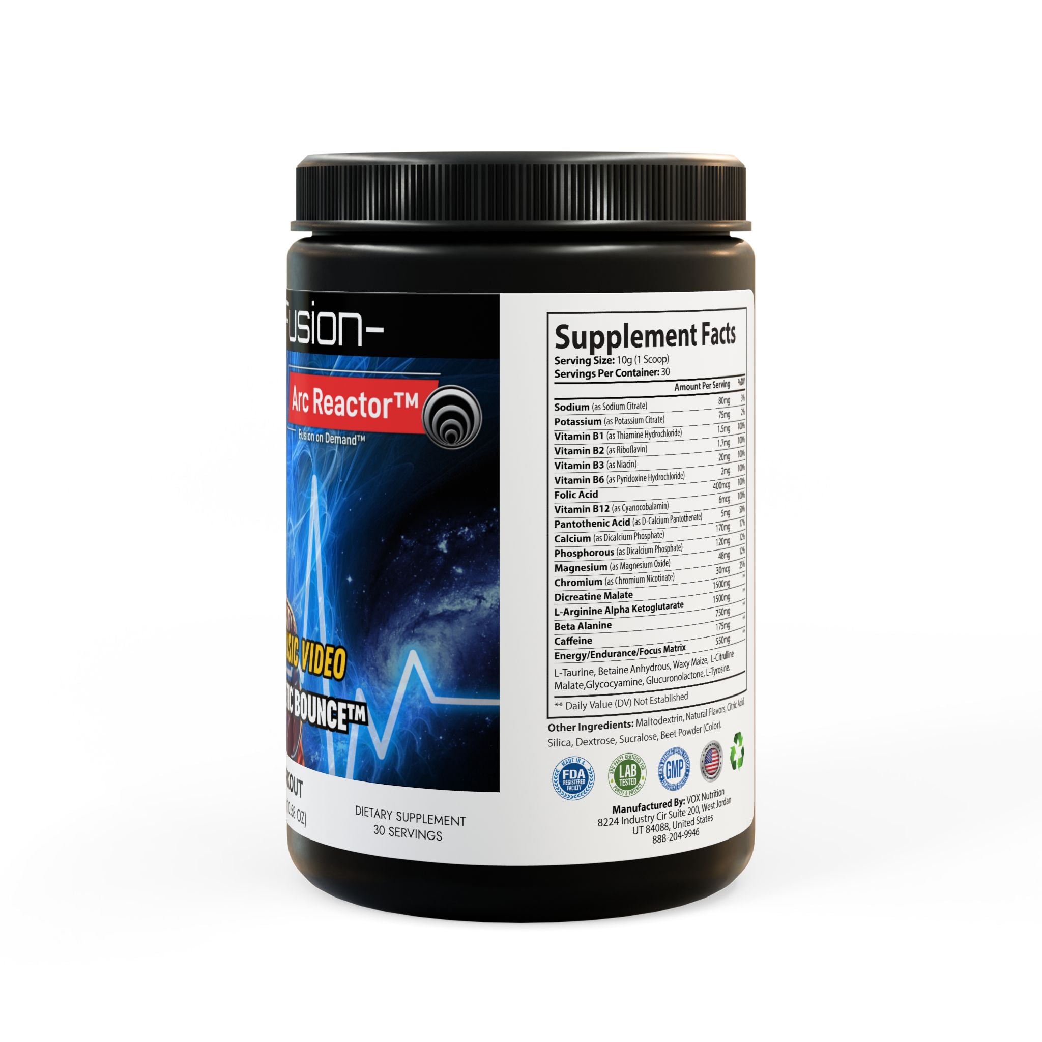 Pre-Workout Supplement, Watermelon (300g, 10.58oz) - Quantum Kinetic Bounce™