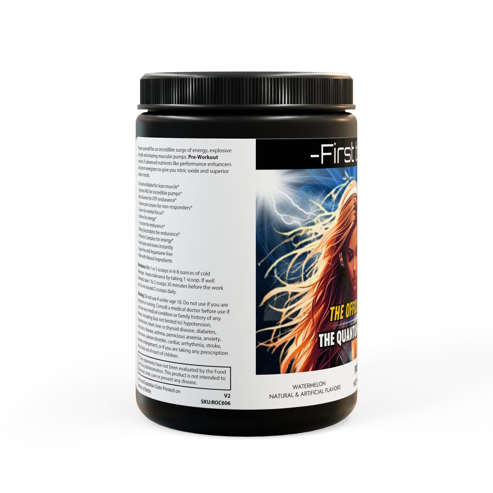 Pre-Workout Supplement, Watermelon (300g, 10.58oz) - Quantum Kinetic Bounce™
