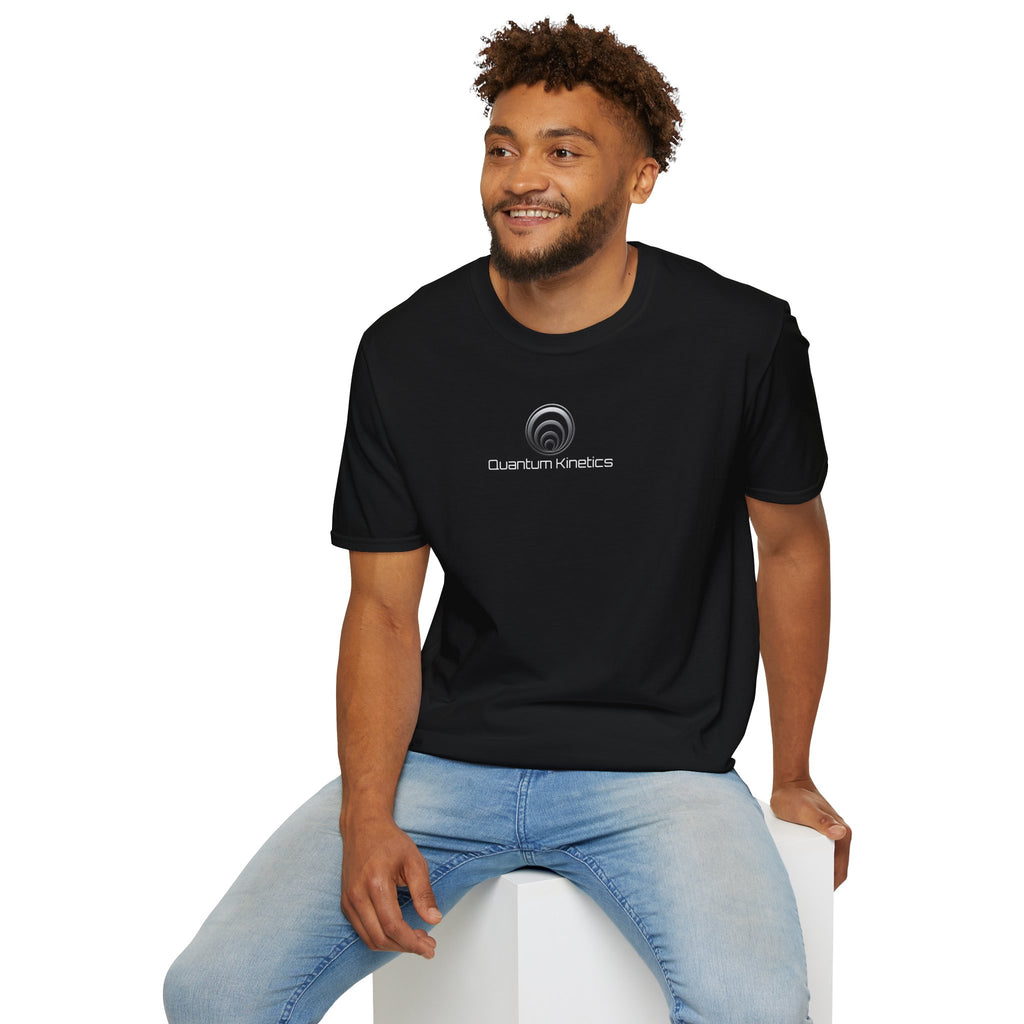 "Particle Oscillations As An Energy Generator."™Quantum Kinetics T-Shirt — 'Arc Reactor™' Tech Logo Tee