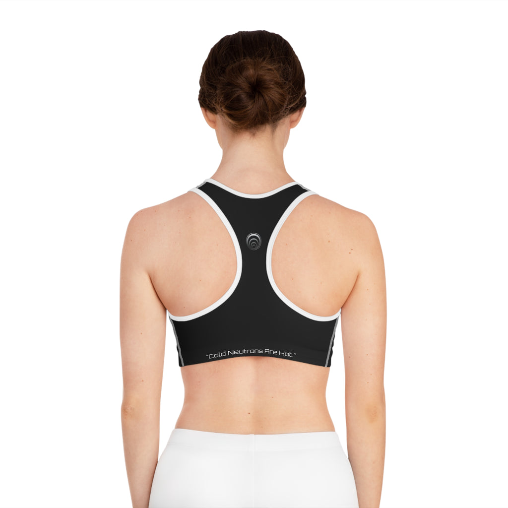 Quantum Kinetics - Black / White - Sports Bra (AOP)