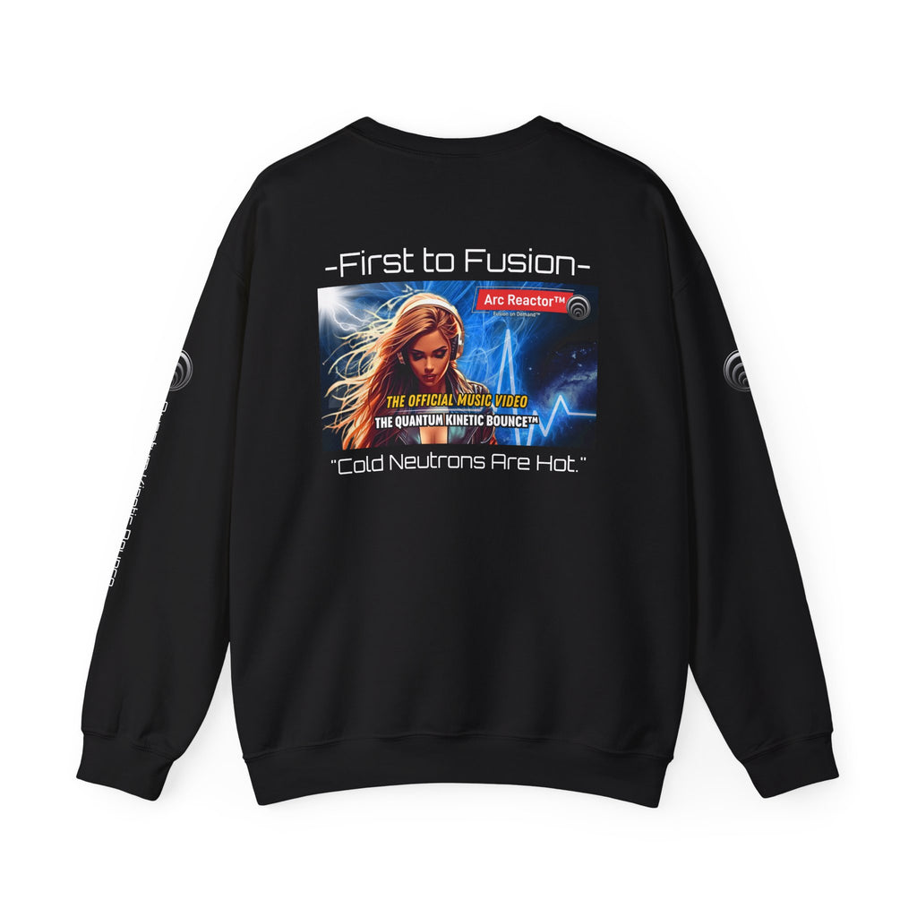 Fusion Reactor Crewneck Sweatshirt — "First to Fusion" Science Graphic