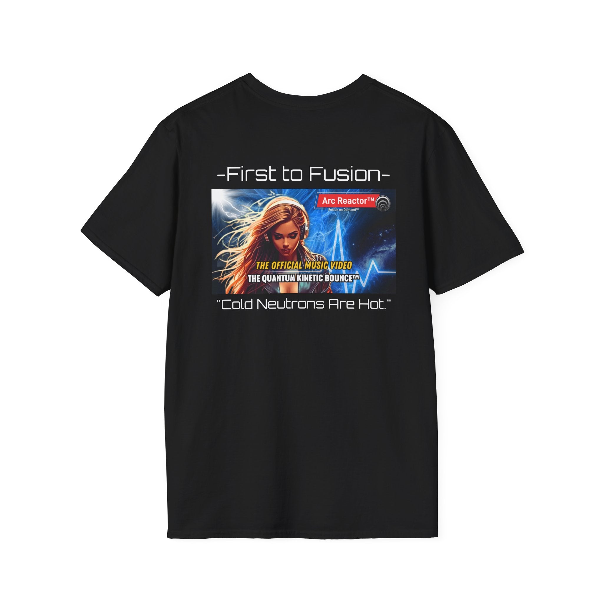 Fusion Reactor T-Shirt — "First to Fusion™" Cold Neutrons Are Hot Graphic Tee