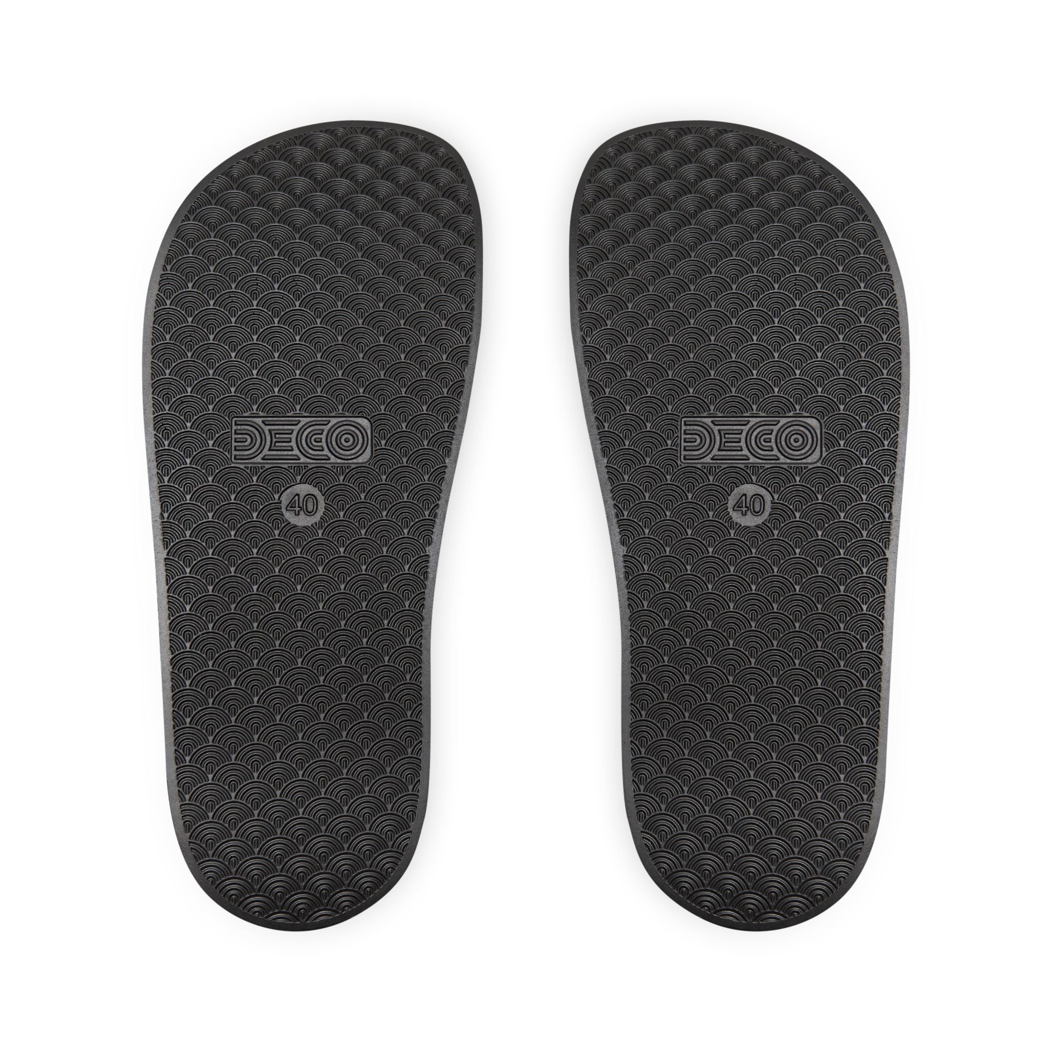 Quantum Kinetic Bounce™ - Men's Slide Sandals with Custom Neon Lightning Strap - Removable Strap, Lightweight Pool & Beach Slides