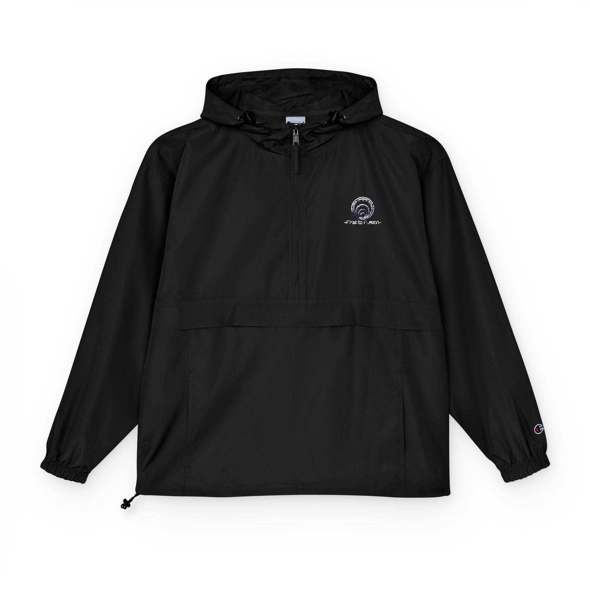 First to Fusion™ - Packable Anorak Jacket — Minimal Paw Print Windbreaker