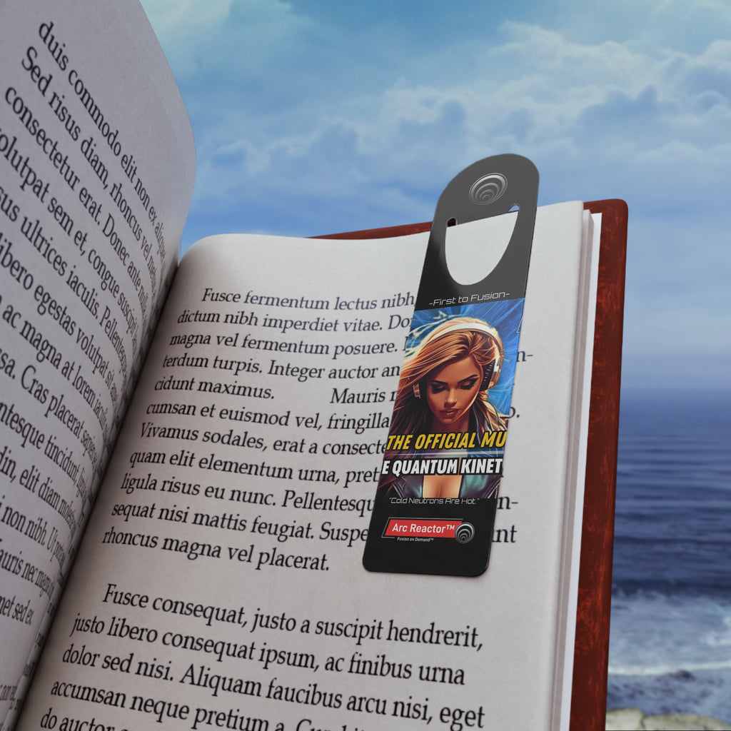 Sci‑Fi Comic Bookmark — "The Official Mu" - Quantum Kinetic Bounce™ Design