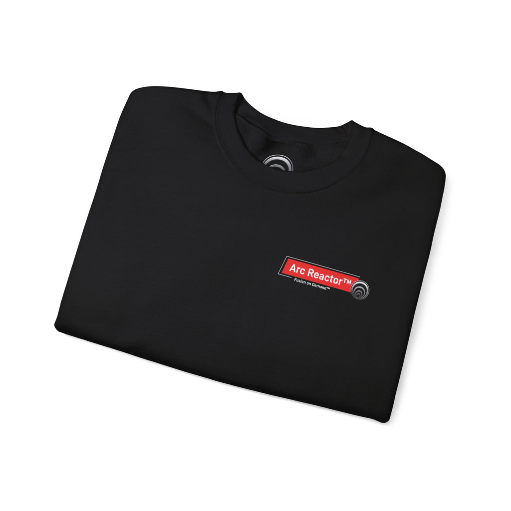 Fusion Reactor Crewneck Sweatshirt — "First to Fusion" Science Graphic