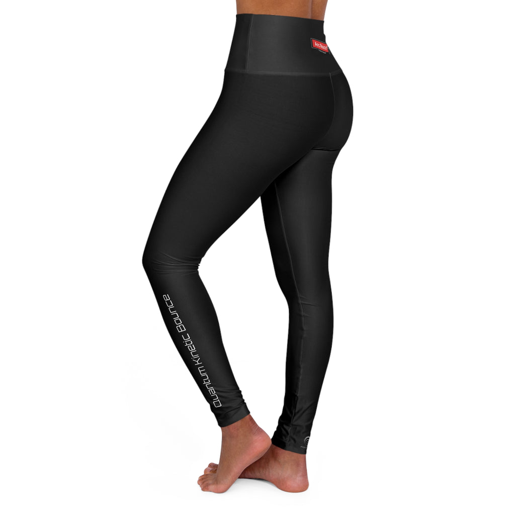 Quantum Kinetics - High-Waisted Yoga Leggings — Sleek Black Performance Tights