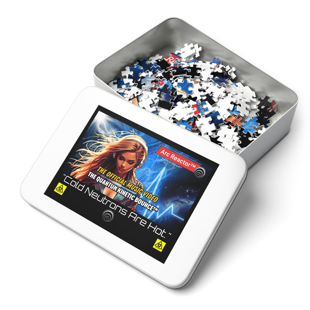 Antimatter - Arc Reactor™ - 'Cold Neutrons Are Hot' 500-Piece Jigsaw Puzzle with Tin