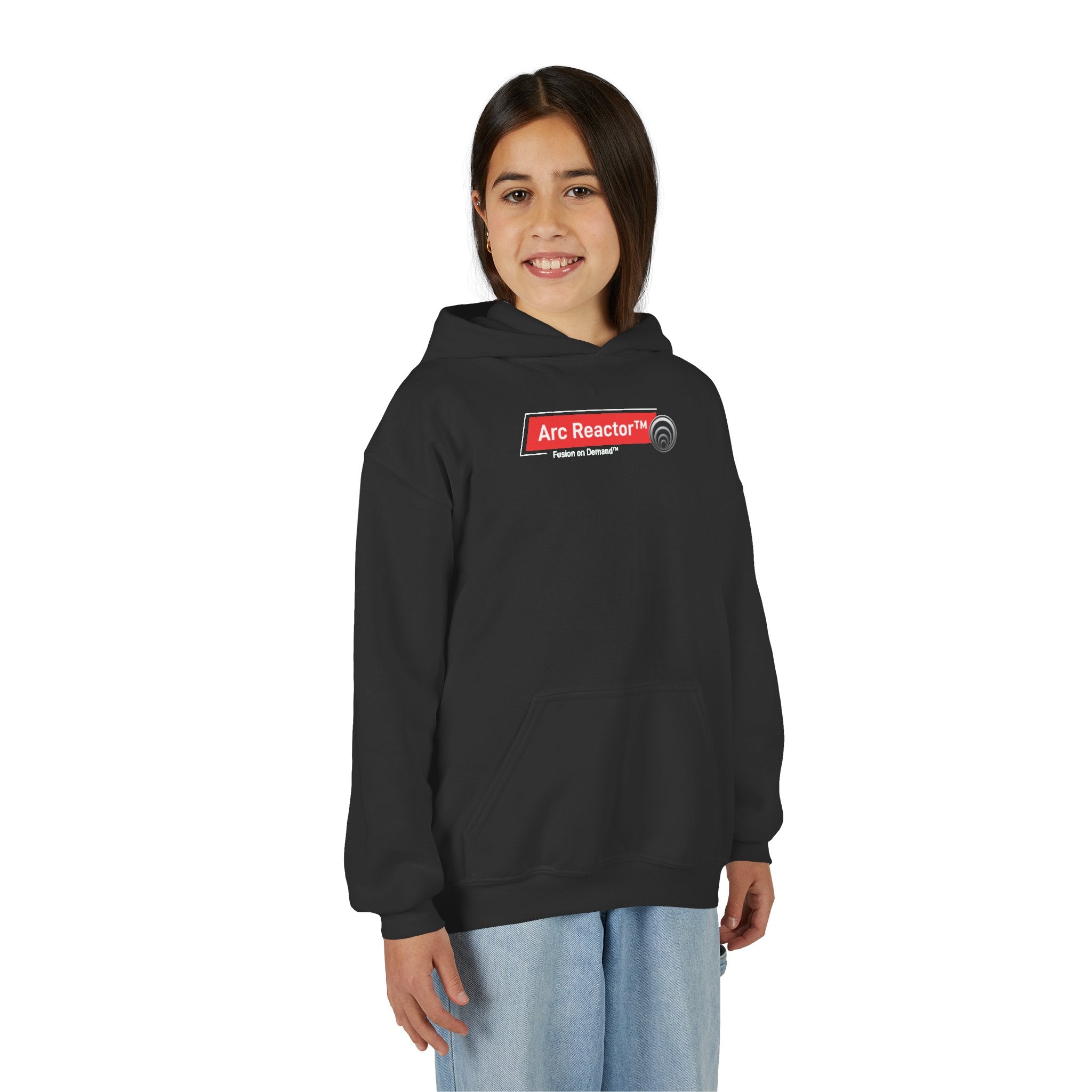 Youth Hoodie — "Arc Reactor" First to Fusion Graphic Pullover