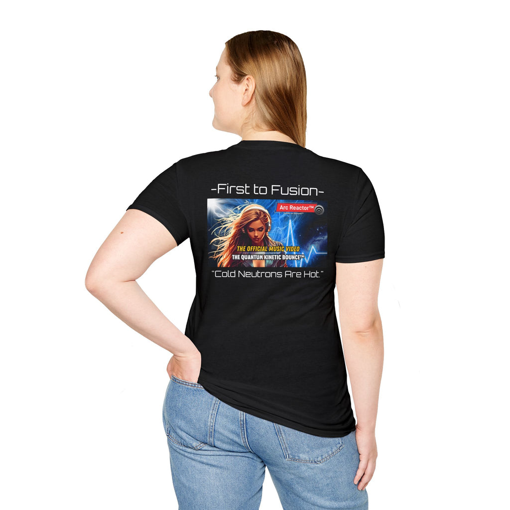 Fusion Reactor T-Shirt — "First to Fusion™" Cold Neutrons Are Hot Graphic Tee