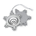 Quantum Kinetics - Pewter Snowflake Ornament — Personalized Engraved Holiday Ornament