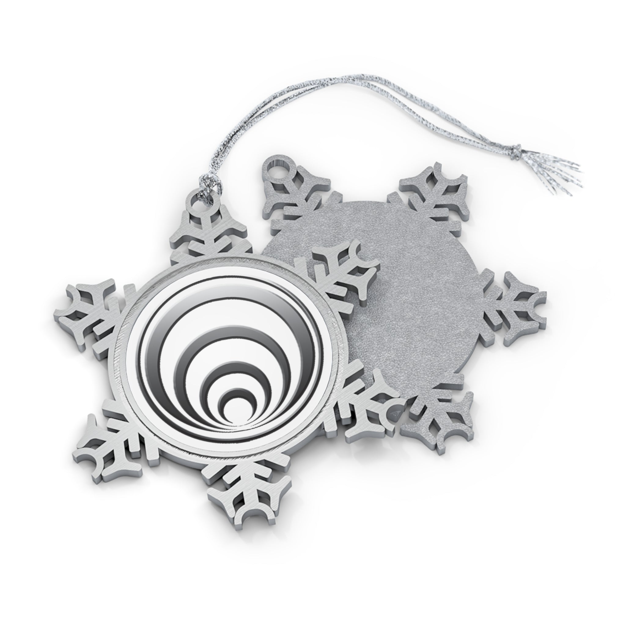 Quantum Kinetics - Pewter Snowflake Ornament — Personalized Engraved Holiday Ornament