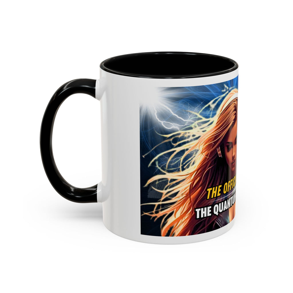 Accent Coffee Mug — "Arc Reactor™: The Official Music Video" Sci‑Fi DJ Design (11/15 oz)