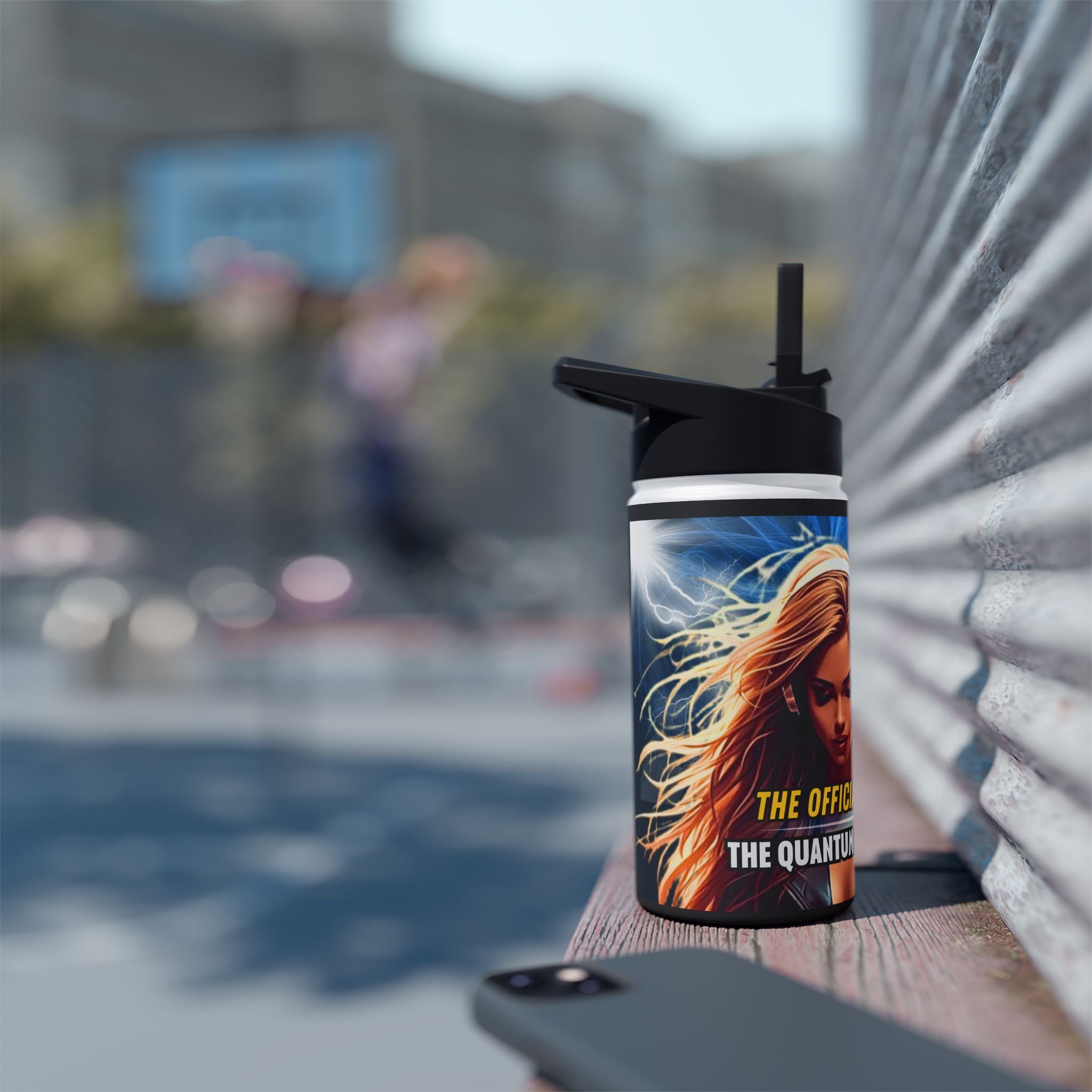 Quantum Bounce Music Video Stainless Steel Water Bottle — "Quantum Kinetic Bounce" Design