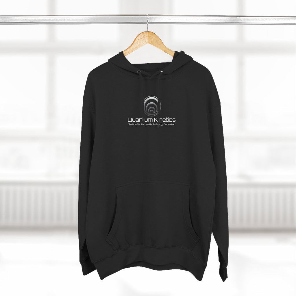 Particle Oscillations As An Energy Generator™ - Quantum Kinetics Logo Hoodie — “Cold Neutrons Are Hot™” Science Pullover