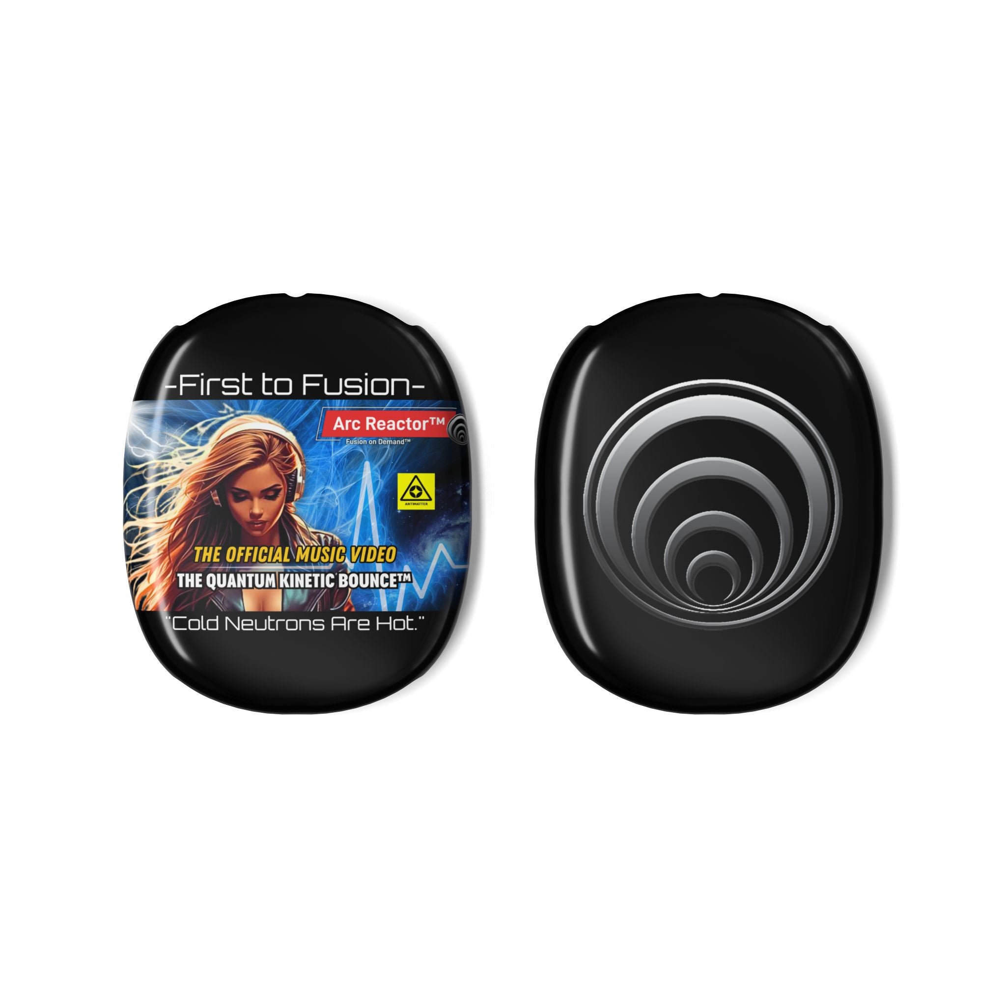 Retro Sci‑Fi AirPods Max Case — "First to Fusion" Album Art Shell