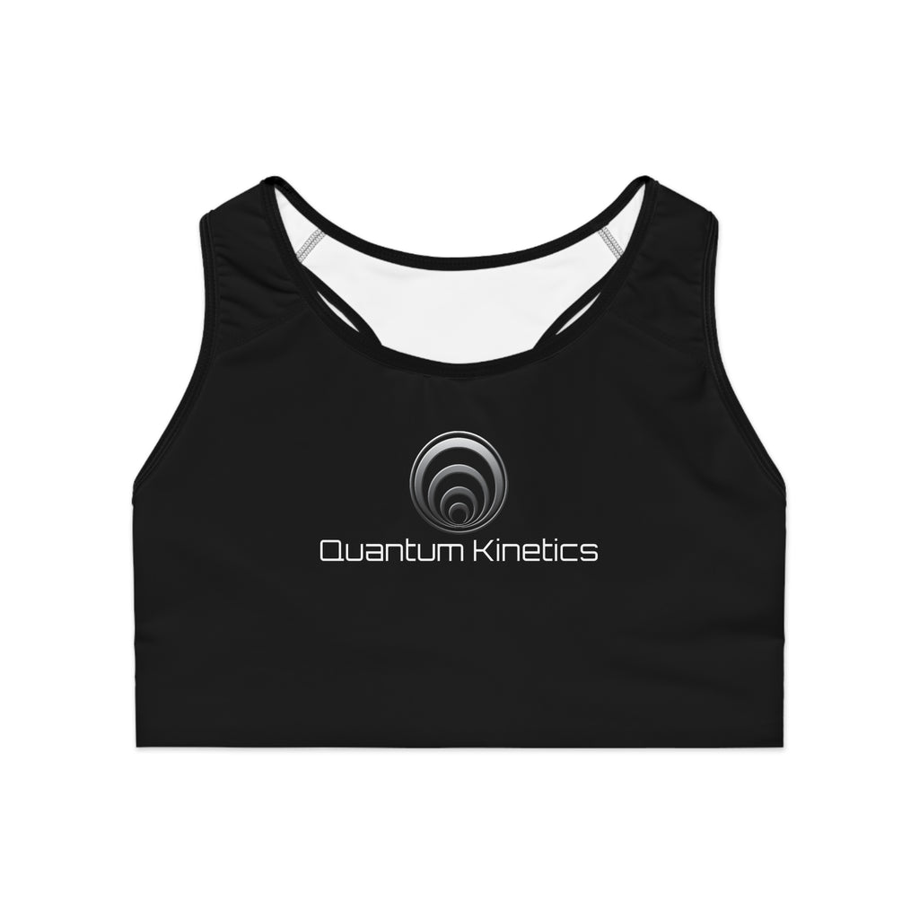 Quantum Kinetics - Black / White - Sports Bra (AOP)