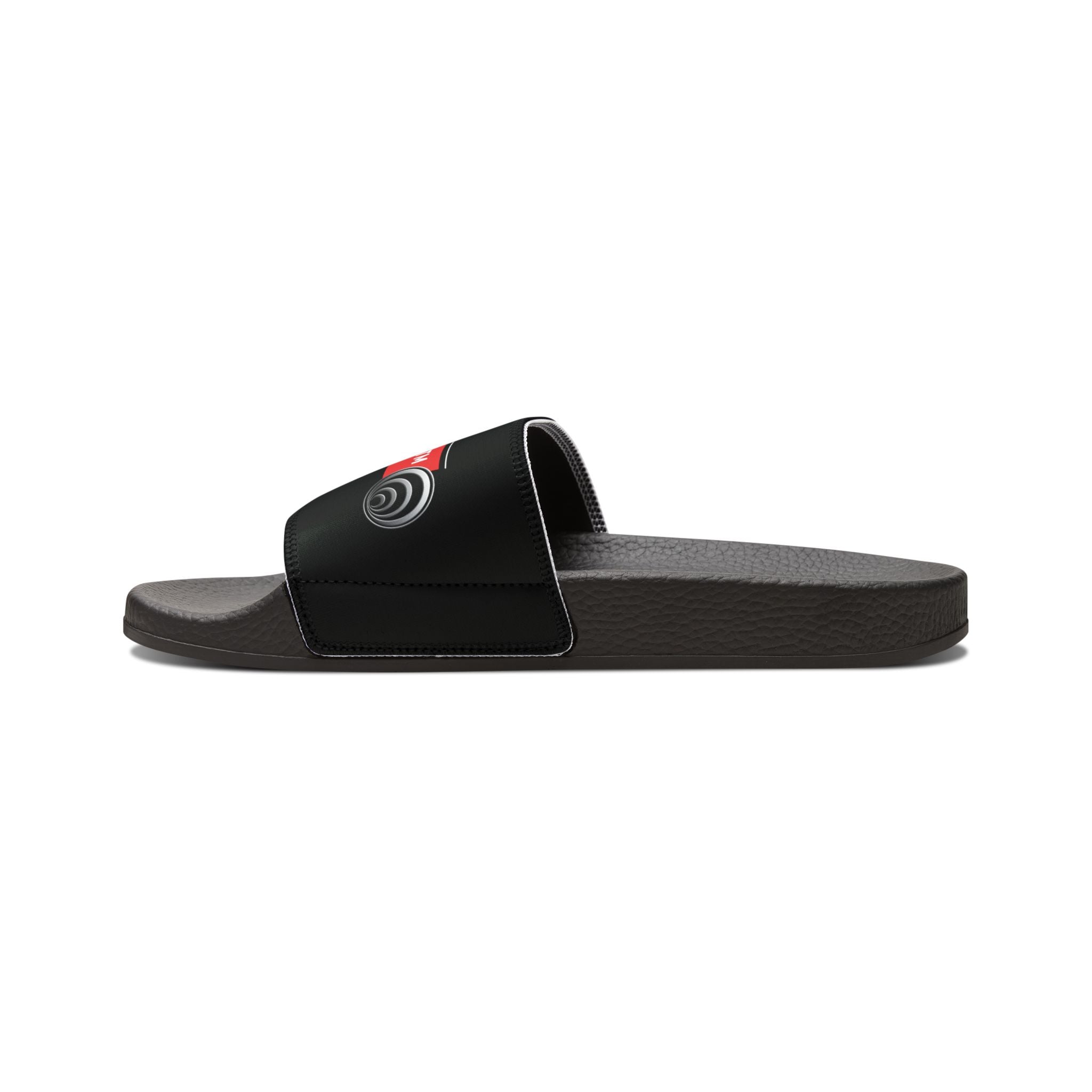 Quantum Kinetic Bounce™ - Men's Slide Sandals with Custom Neon Lightning Strap - Removable Strap, Lightweight Pool & Beach Slides