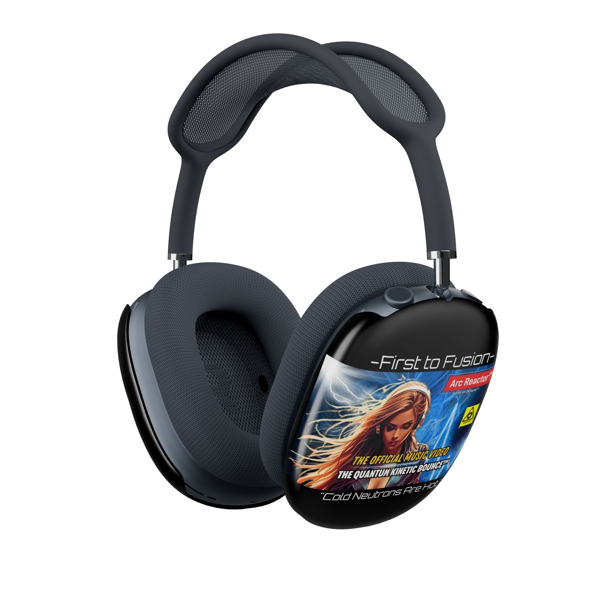 Retro Sci‑Fi AirPods Max Case — "First to Fusion" Album Art Shell