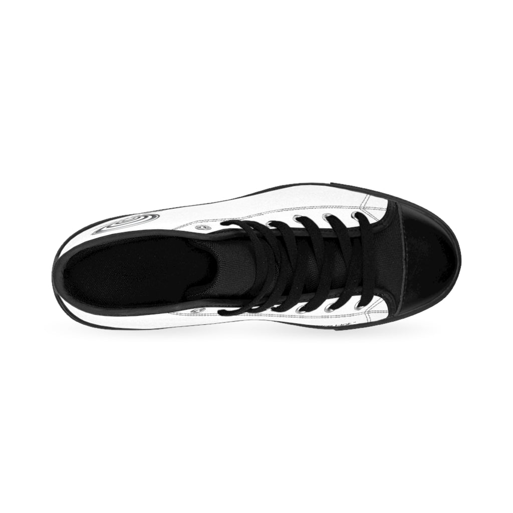Cold Neutrons Are Hot - Classic High-Top Sneakers — Minimalist Monochrome Logo Design