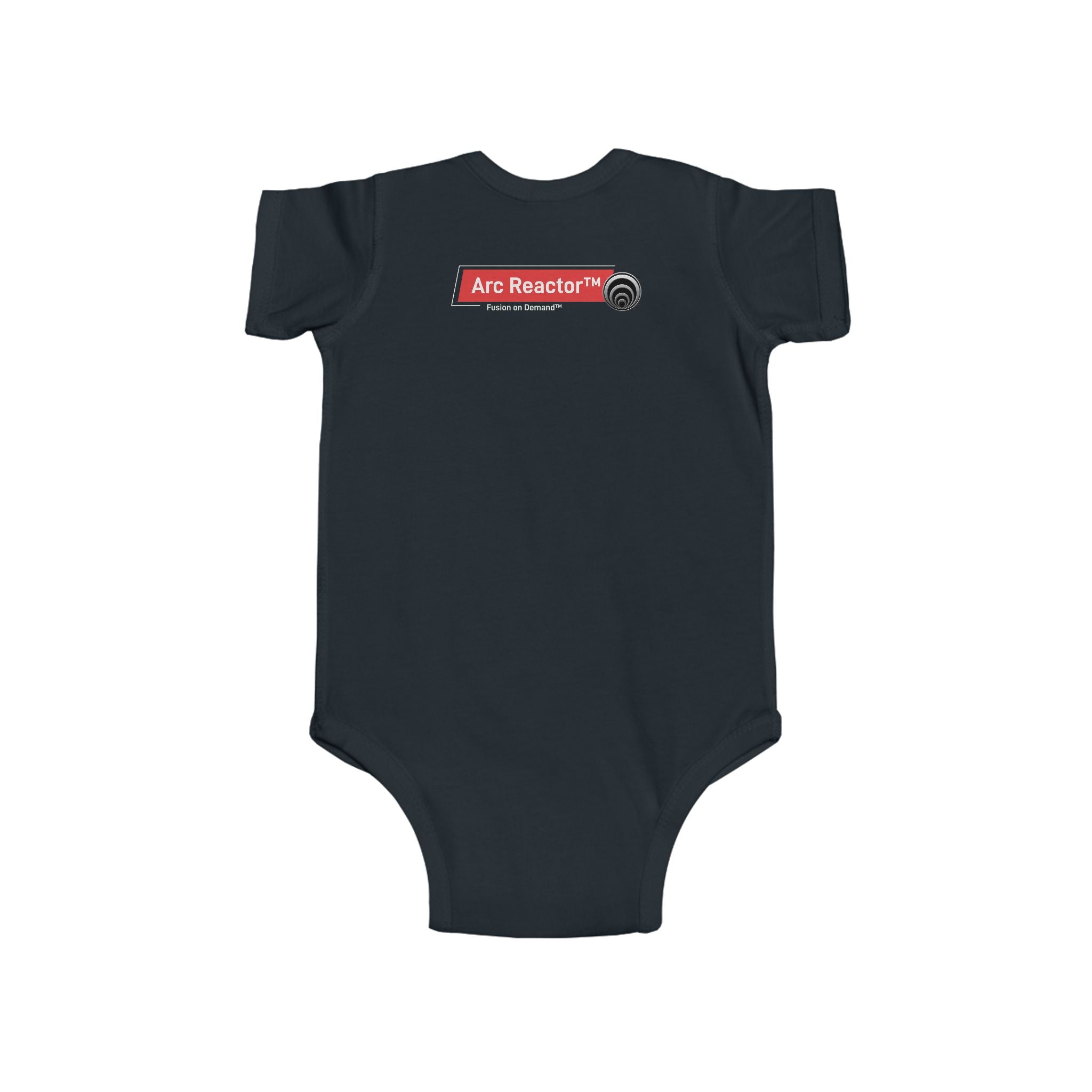 Quantum Hero - Infant Bodysuit — 'Arc Reactor™' Retro Tech Logo Baby Onesie