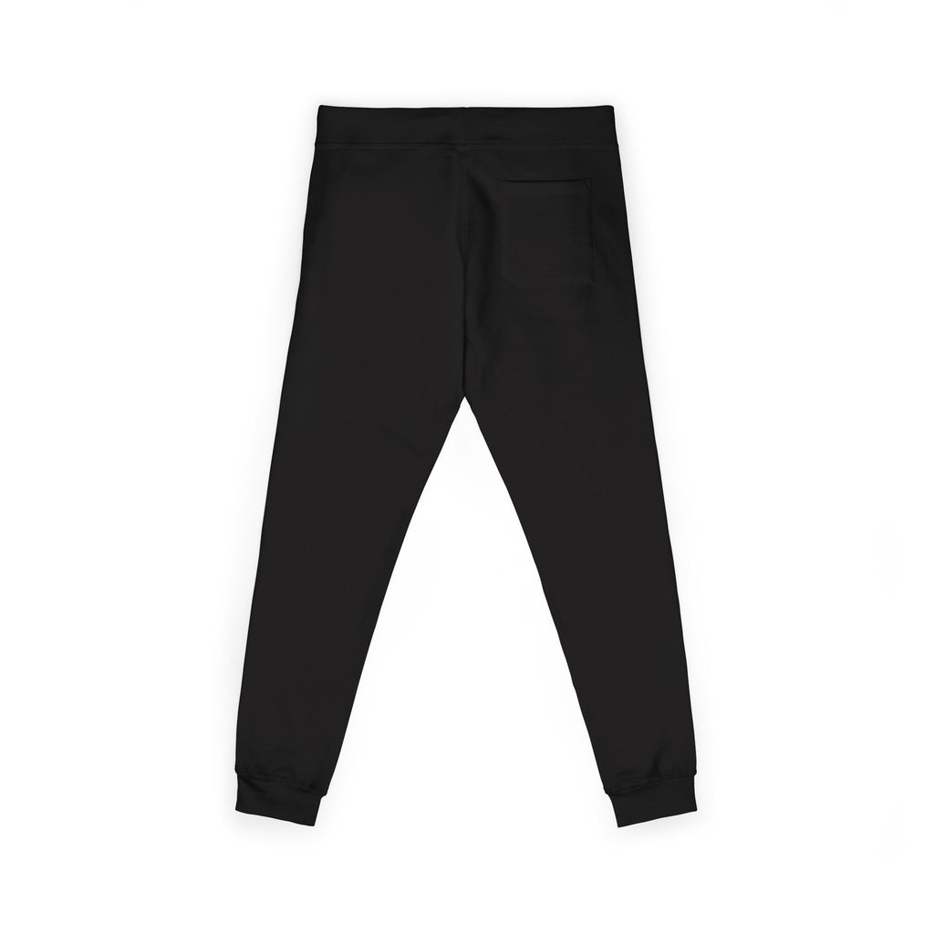 Quantum Kinetics - Embroidered Black Fleece Sweatpants with Small Chest Logo