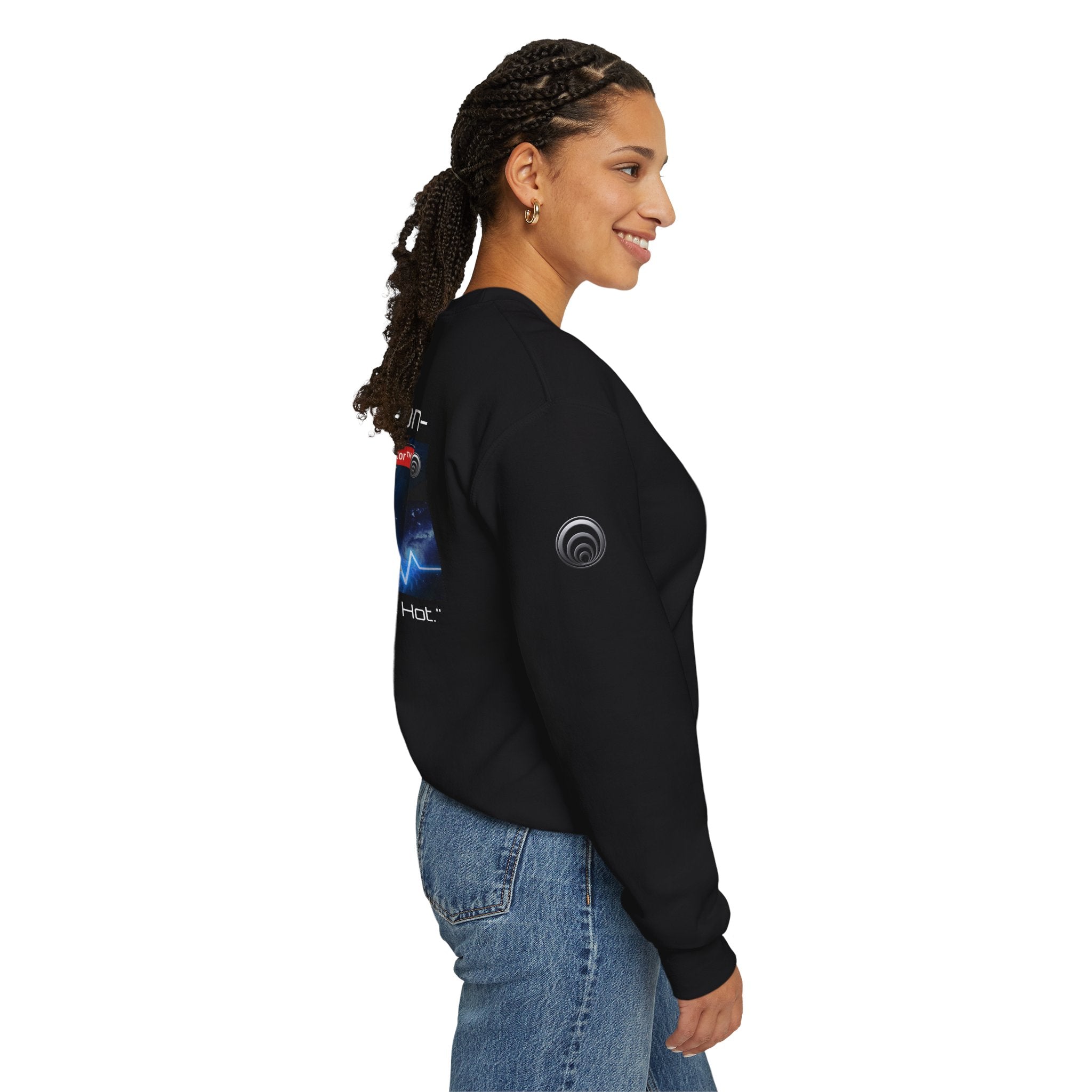 Fusion Reactor Crewneck Sweatshirt — "First to Fusion" Science Graphic