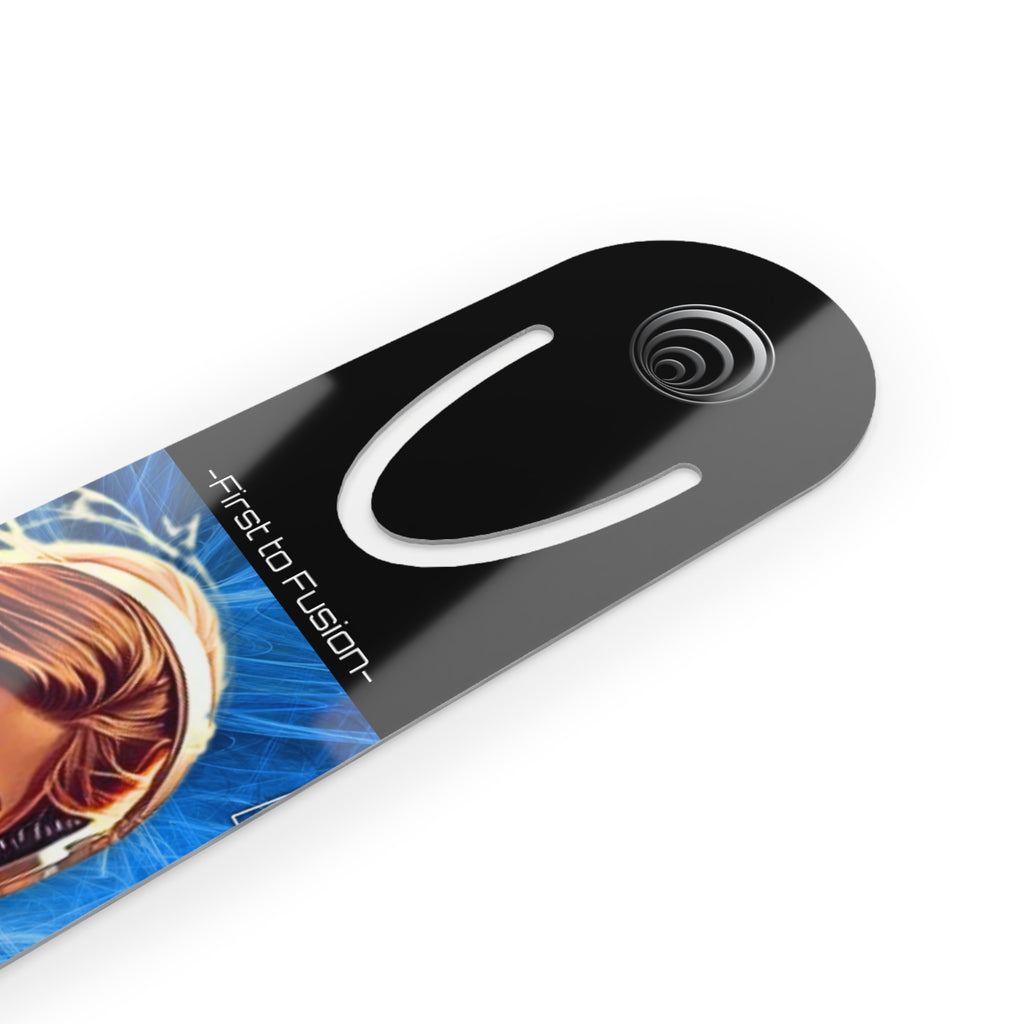 Sci‑Fi Comic Bookmark — "The Official Mu" - Quantum Kinetic Bounce™ Design