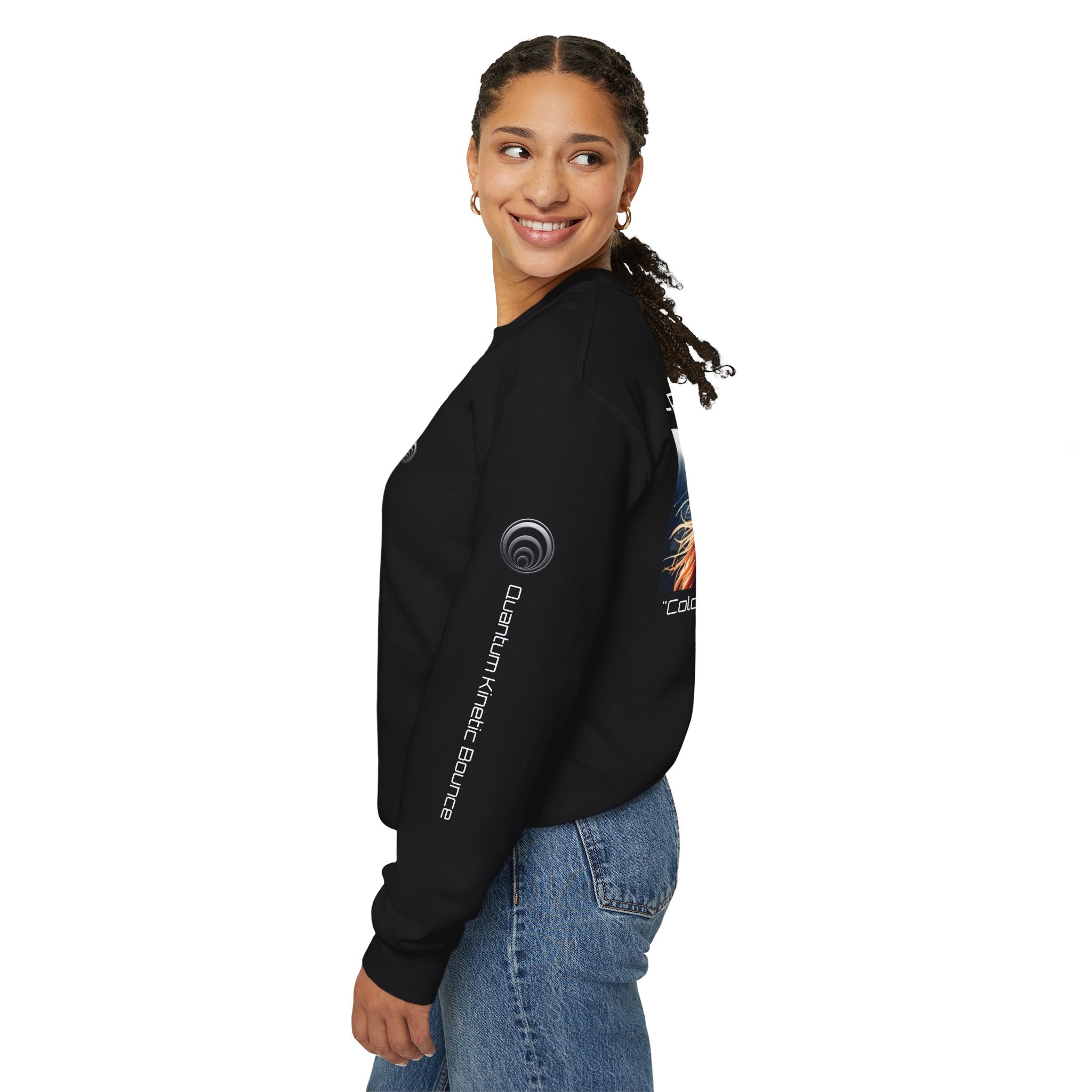 Fusion Reactor Crewneck Sweatshirt — "First to Fusion" Science Graphic