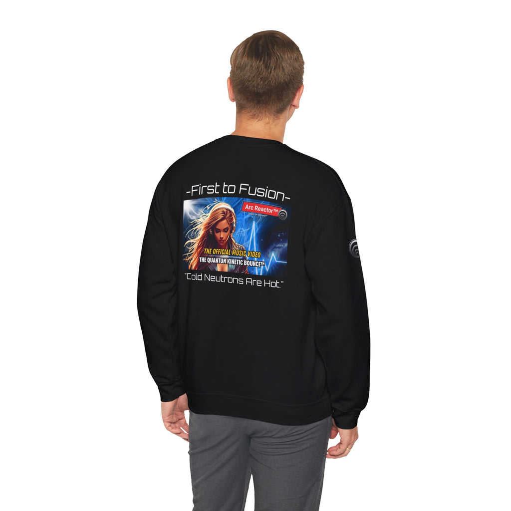 Fusion Reactor Crewneck Sweatshirt — "First to Fusion" Science Graphic