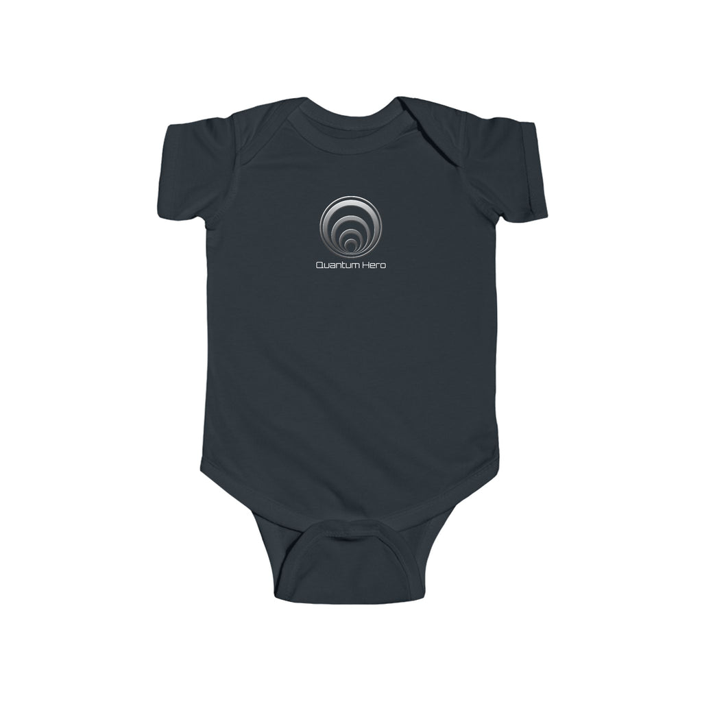 Quantum Hero - Infant Bodysuit — 'Arc Reactor™' Retro Tech Logo Baby Onesie