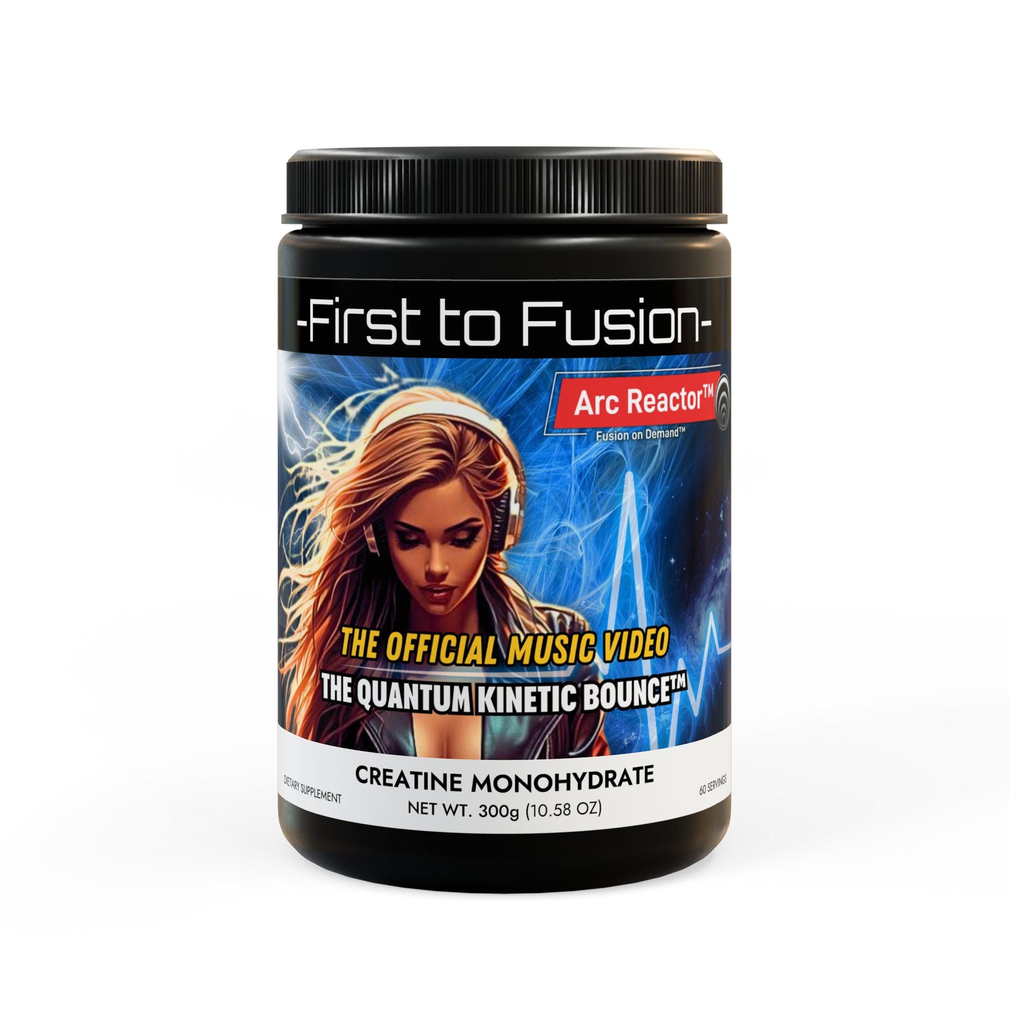 Creatine Monohydrate Supplement (300g, 10.58oz) - Quantum Kinetic Bounce™