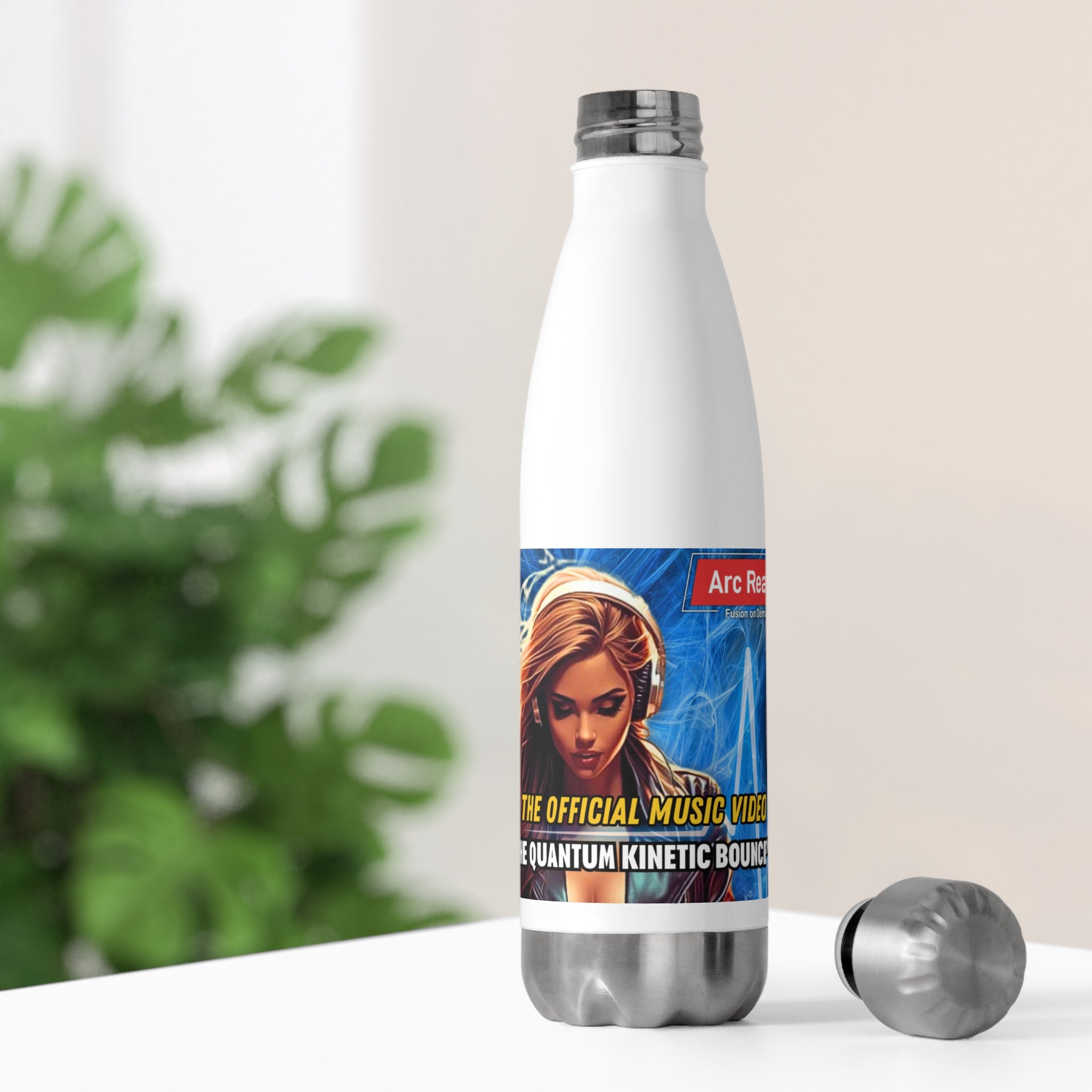 Quantum Kinetic Bounce™ - Insulated Bottle — Arc Reactor Music Video Design (20oz)