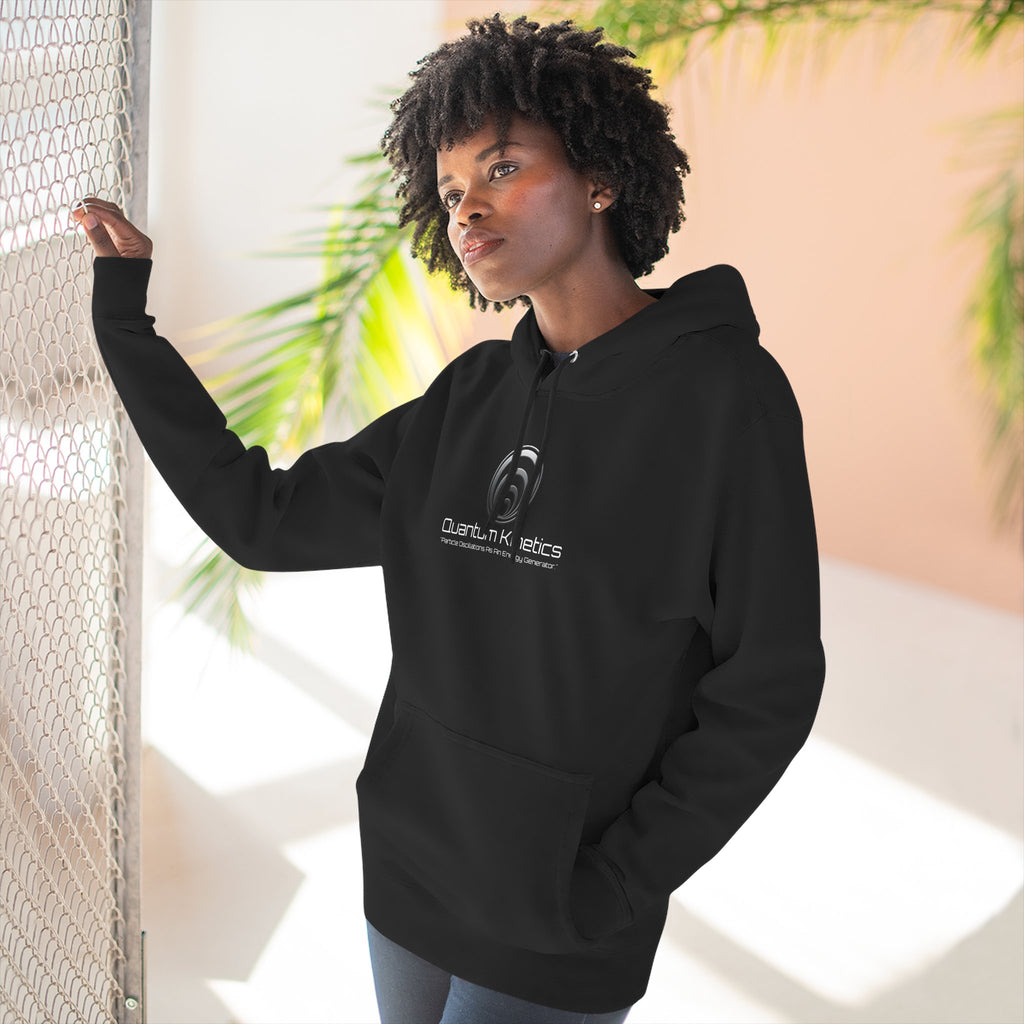 Particle Oscillations As An Energy Generator™ - Quantum Kinetics Logo Hoodie — “Cold Neutrons Are Hot™” Science Pullover
