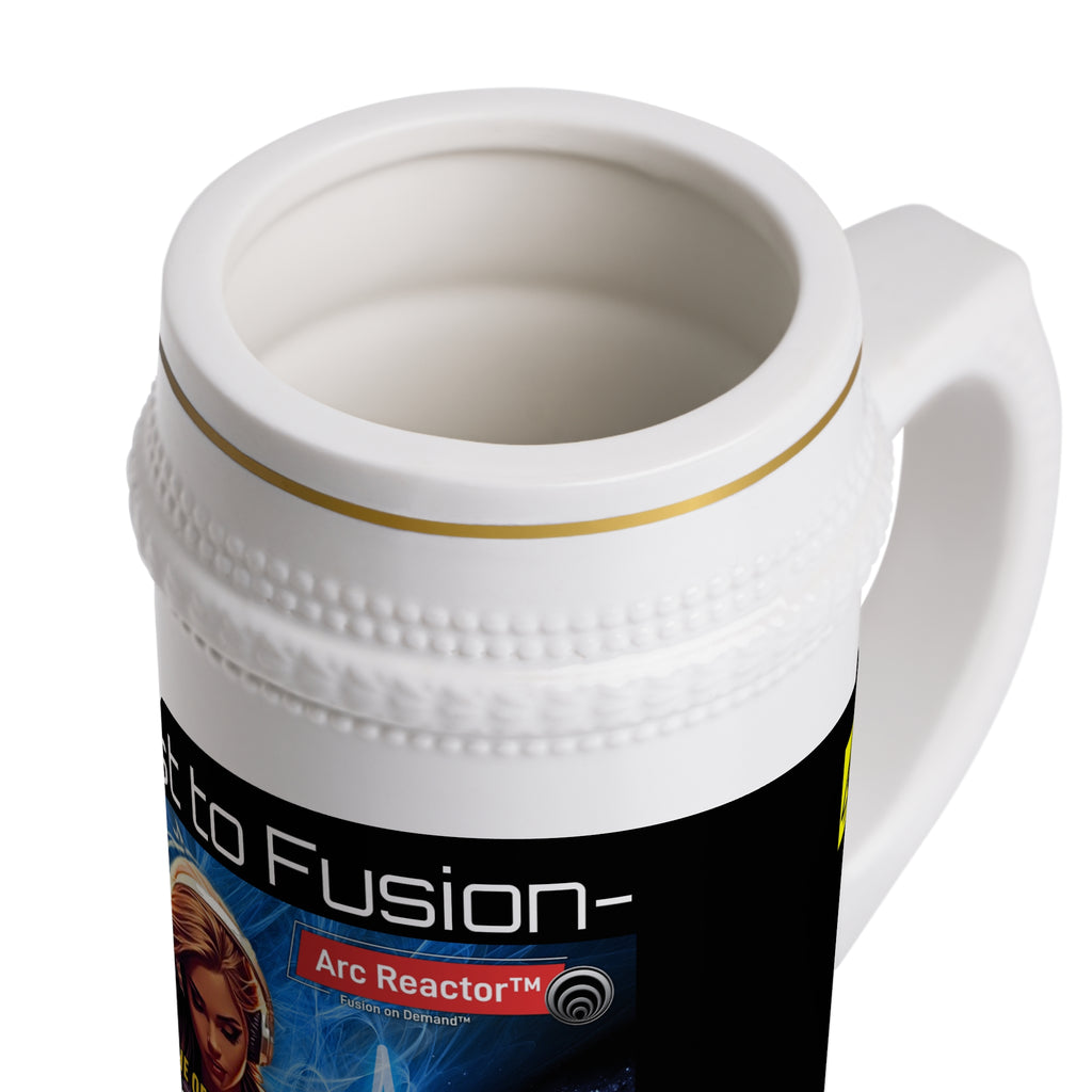 First to Fusion™ Beer Stein — "Cold Neutrons Are Hot™" Music Video Tribute Mug