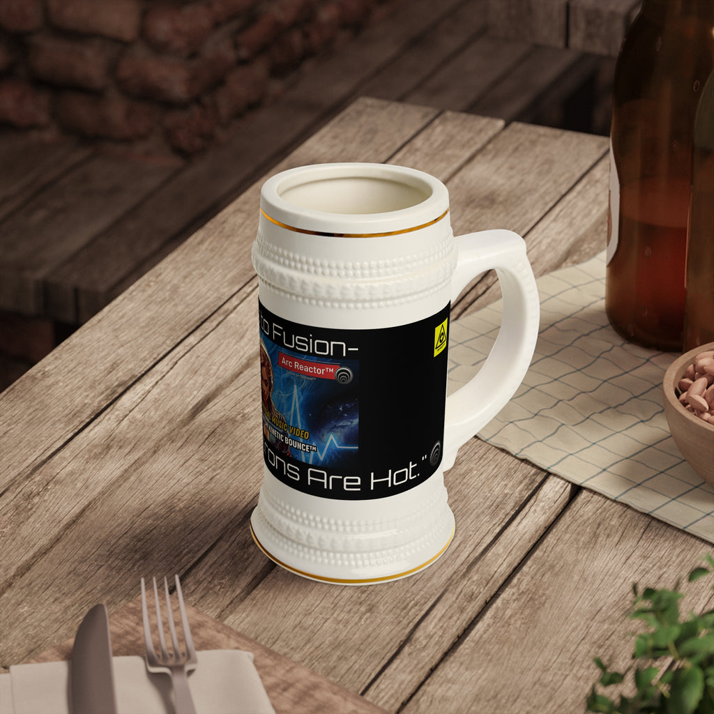 First to Fusion™ Beer Stein — "Cold Neutrons Are Hot™" Music Video Tribute Mug