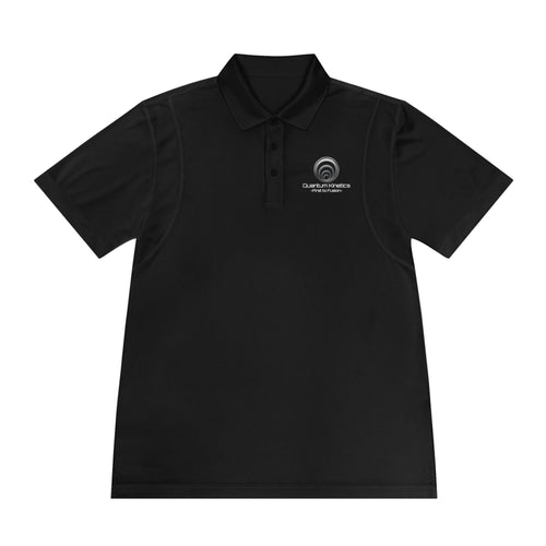 "Particle Oscillations As An Energy Generator.™" - Men's Sport Polo — BurstWave AudioTech Branded Performance Polo