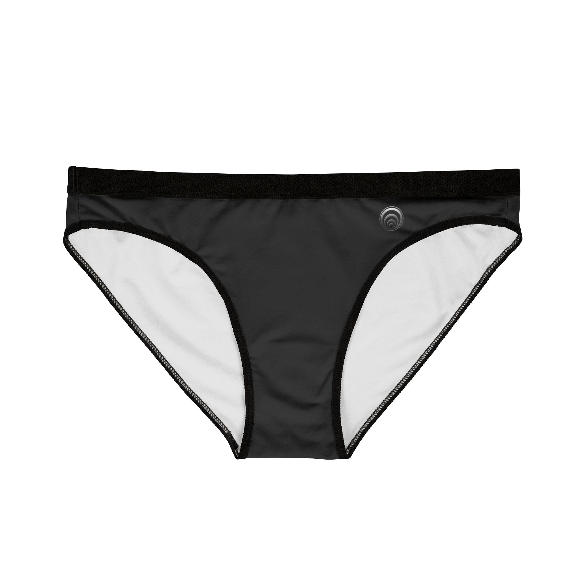 Quantum Kinetics - Women's Bikini Underwear — Minimal Black All-Over Print Panties